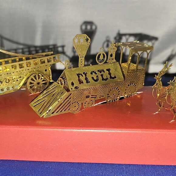 Vintage 3 Solid Brass Classic Collection Christmas Ornaments (3of3listed) - Picture 1 of 4